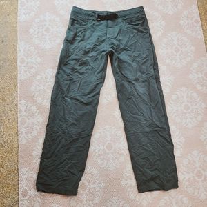 Mens Prana Green Teal Gray Hiking Pants Size L